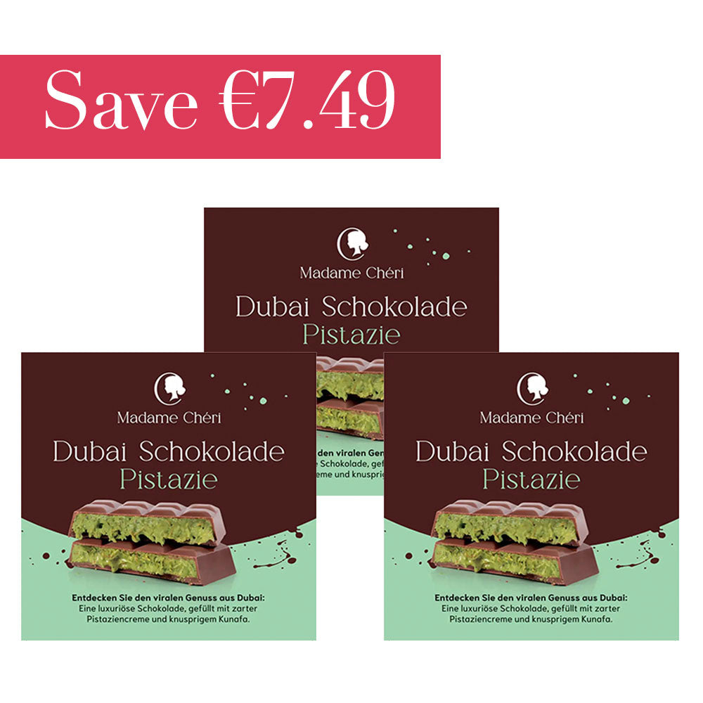 Dubai Chocolate Bar 100g x3