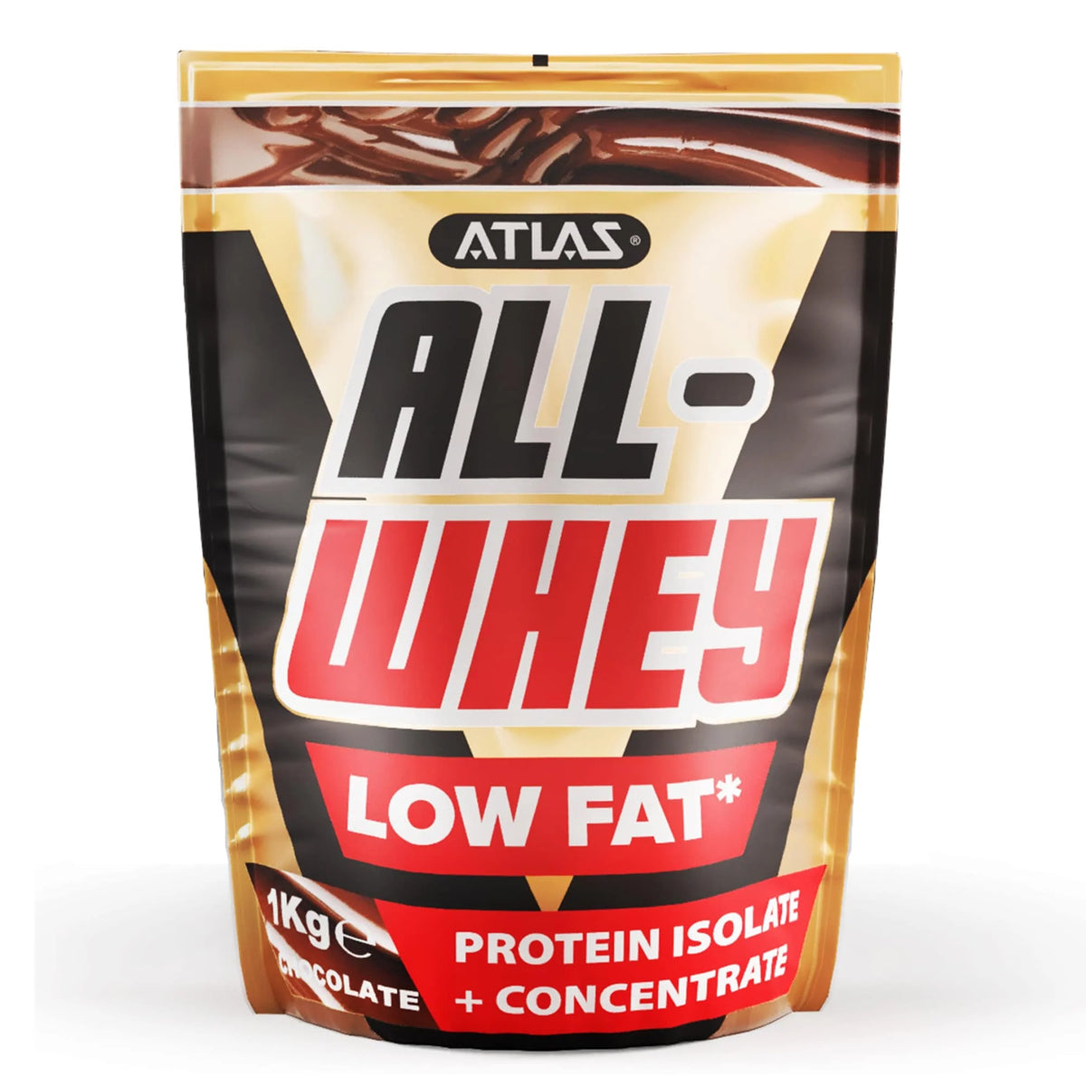 Atlas All Whey Chocolate Protein Powder 1KG - Discount Health Store ...
