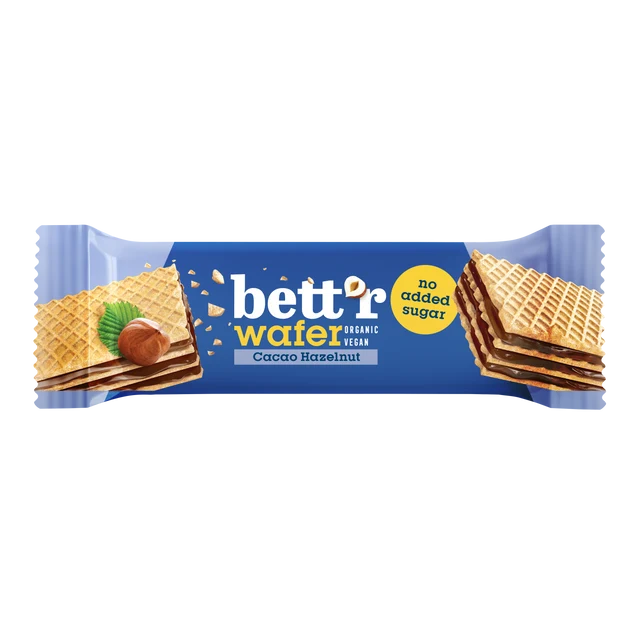 Bett'r Wafer with Hazelnut Cacao Cream 30g