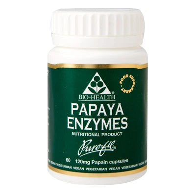 Bio Health Papaya Enzymes 60 Capsules