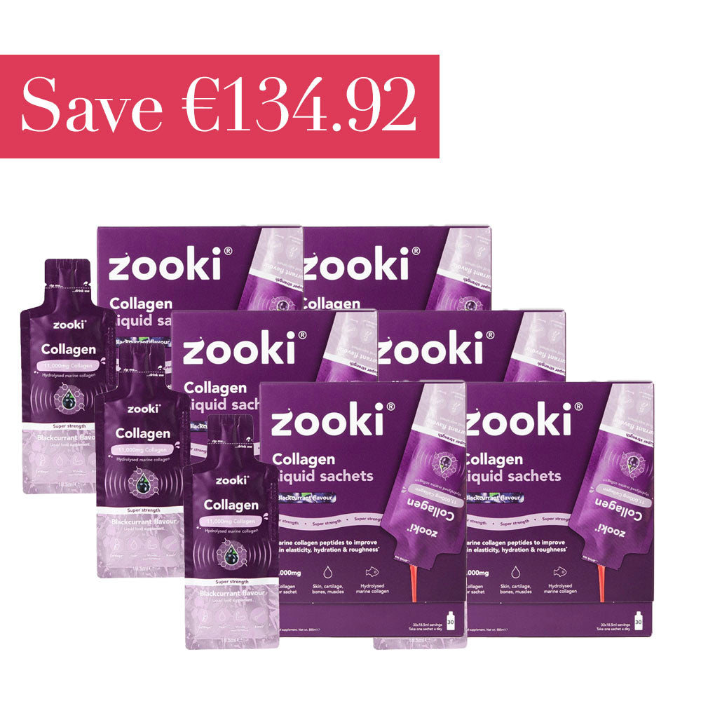 Zooki Liposomal Collagen Blackcurrant x6 Month Bundle - Save €134.92!