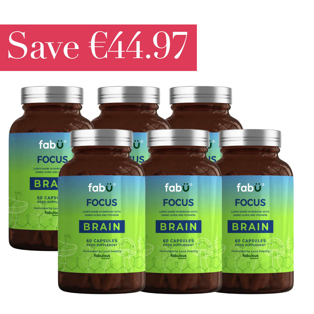 fabÜ Focus Brain 60 Capsules x 6 Month Bundle - Save €44.97