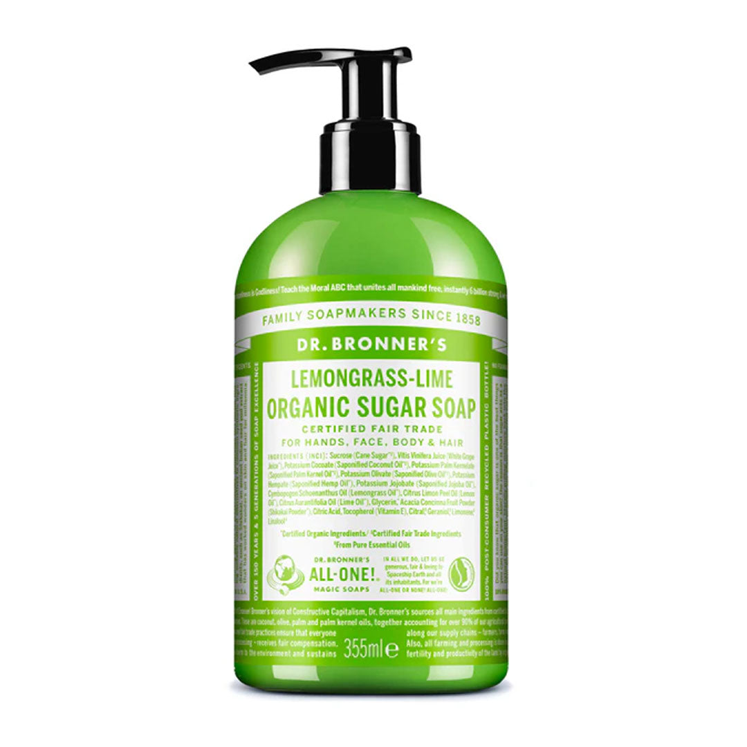 Dr. Bronner's Lime Lemongrass Sugar Soap 355ml