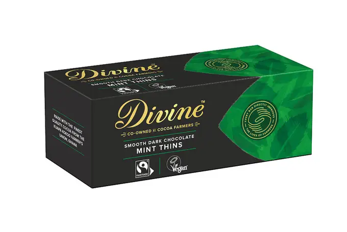 Divine Smooth Dark Chocolate Mint Thins