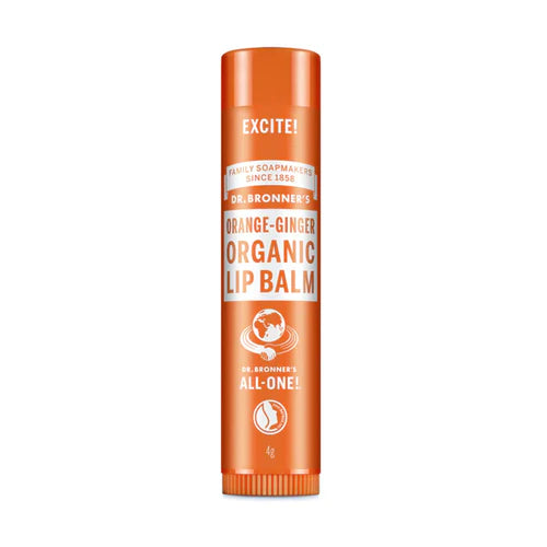 Dr Bronners Organic Orange & Ginger Lip Balm 4g