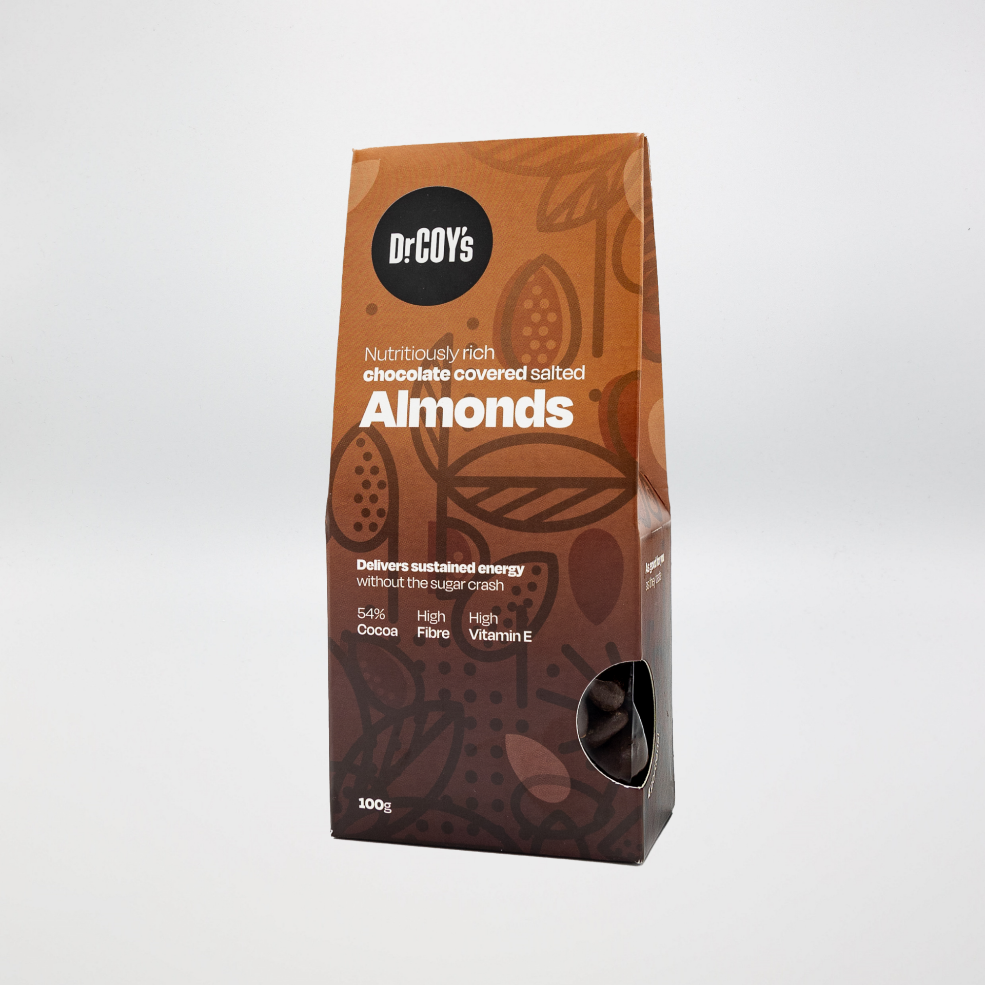 Dr Coy's Chocolate Covered Salted Almonds 100g