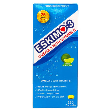 Eskimo Oil with Vitamin E 250 Capsules