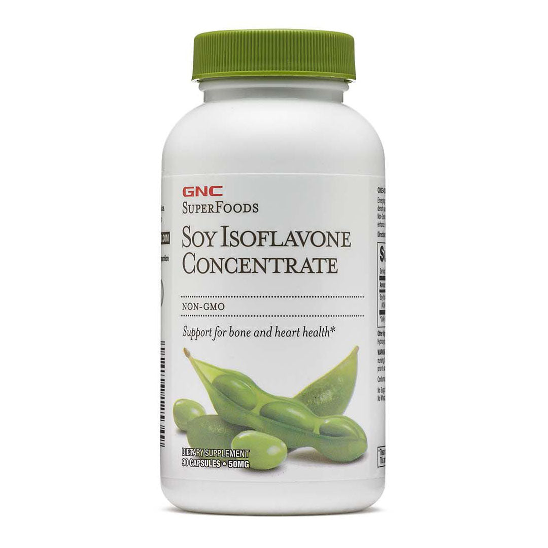 GNC SuperFoods Soya Isoflavone Concentrate 50mg 90 Capsules