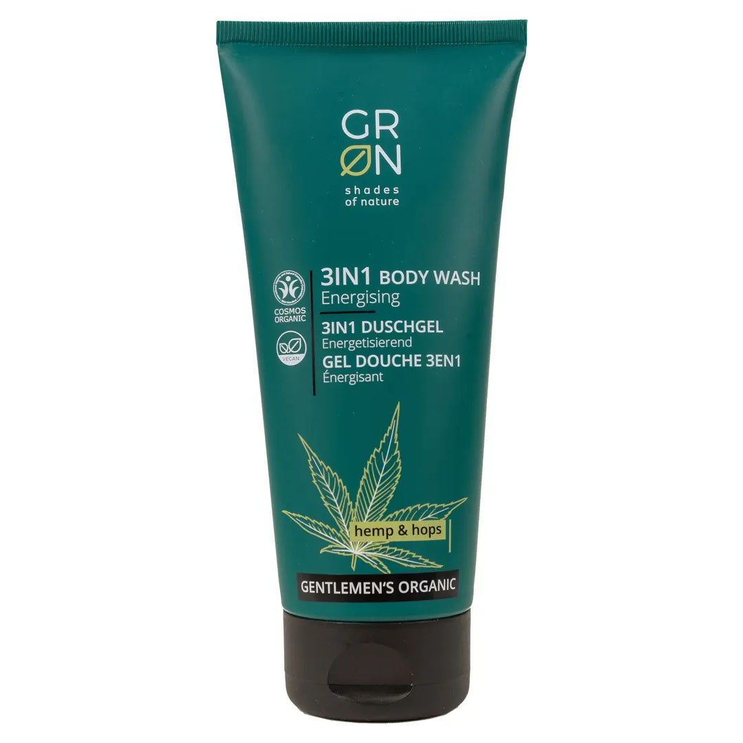 GRN Hemp & Hops 3-in-1 Men's Body Wash 200ml