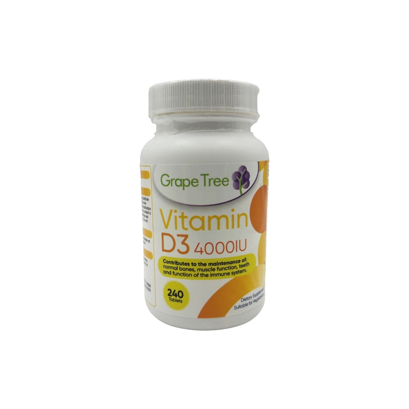 Grape Tree Vitamin D3 4000iu 240 Tablets