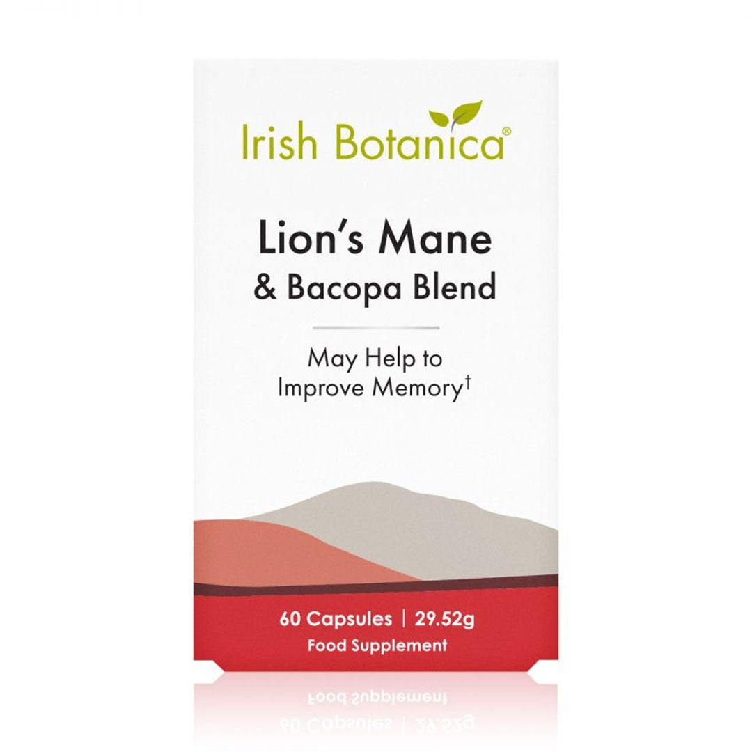 Irish Botanica Lion's Mane & Bacopa Blend 60 Capsules