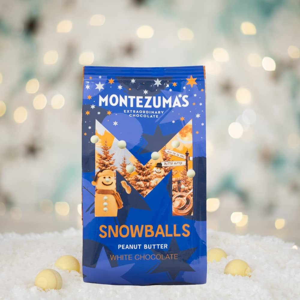 Montezumas Snowballs Peanut Butter White Chocolate