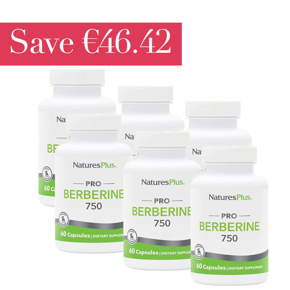 Natures Plus Pro Berberine 750mg x6 Month Bundle - Save €46.42