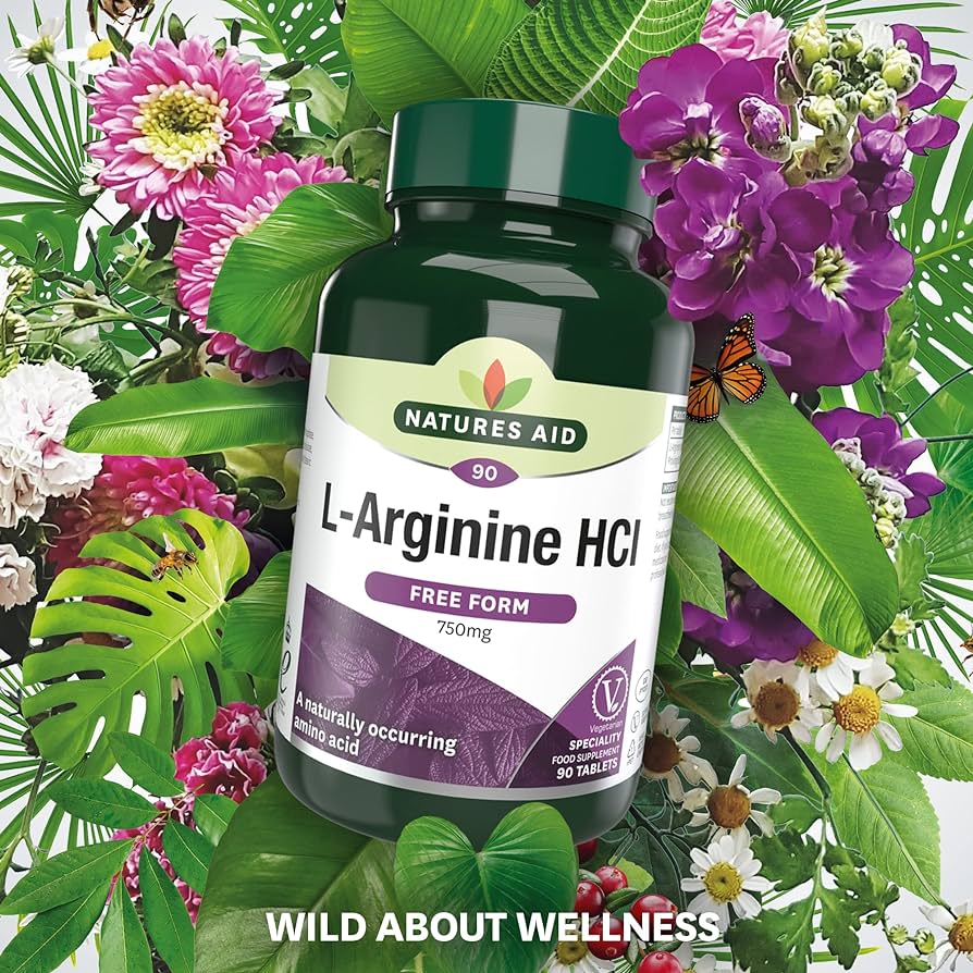 Natures Aid L-Arginine 750mg 90 Tablets
