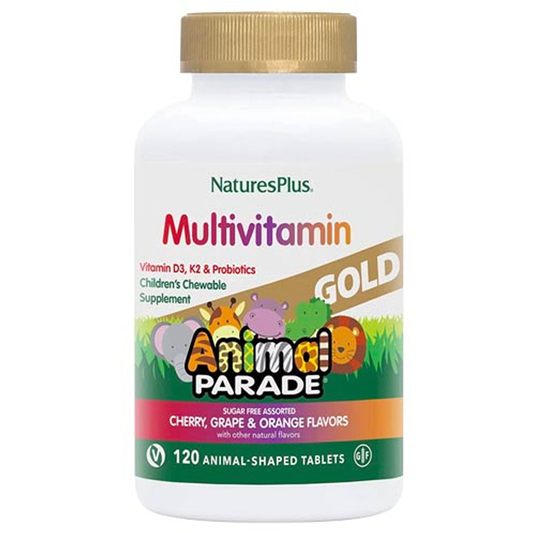 Animals Tablet Discount Health Store | Natures Plus Animal Parade Gold Assorted 120 ...