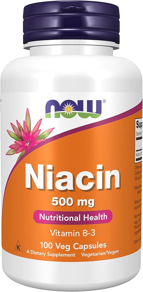 Now Niacin 500mg 100 Capsules