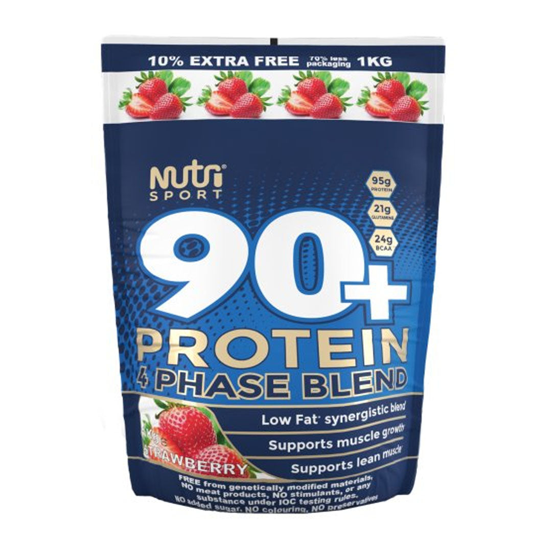 Nutrisport 90+ Strawberry Protein 1kg