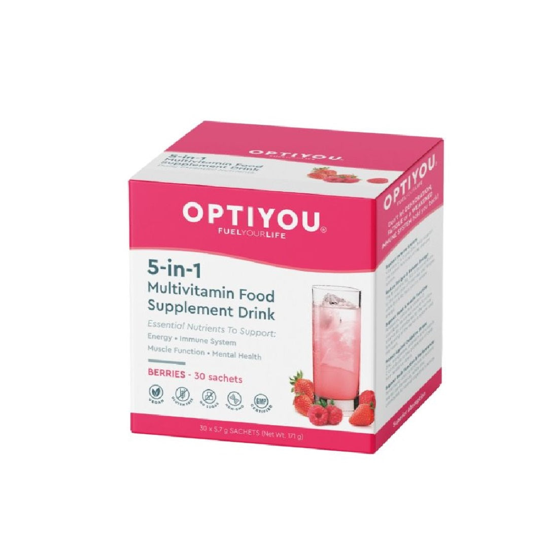 Optiyou 5-in-1 Multivitamin Berry Flavour 30 Sachets