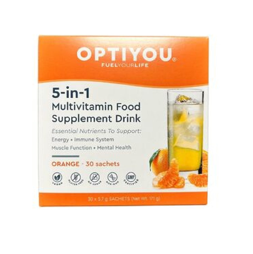 Optiyou 5-in-1 Multivitamin Orange Flavour 30 Sachets