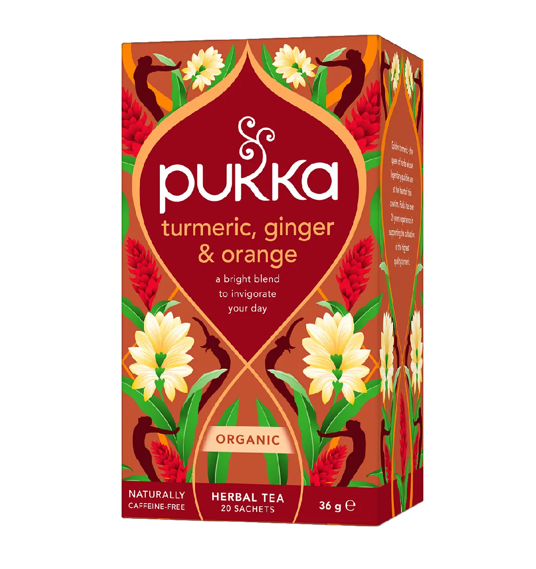 Pukka Turmeric Ginger & Orange Tea 20 Bags (Formerly Turmeric Active)