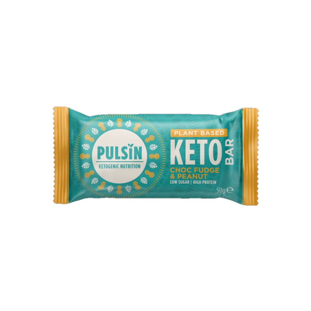 Pulsin Choc Fudge Peanut Keto Bar 50g