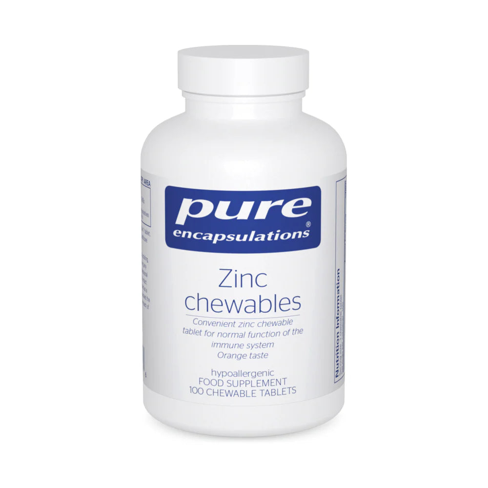 Pure Encapsulations Zinc Chewables - 100 Chewable Tablets