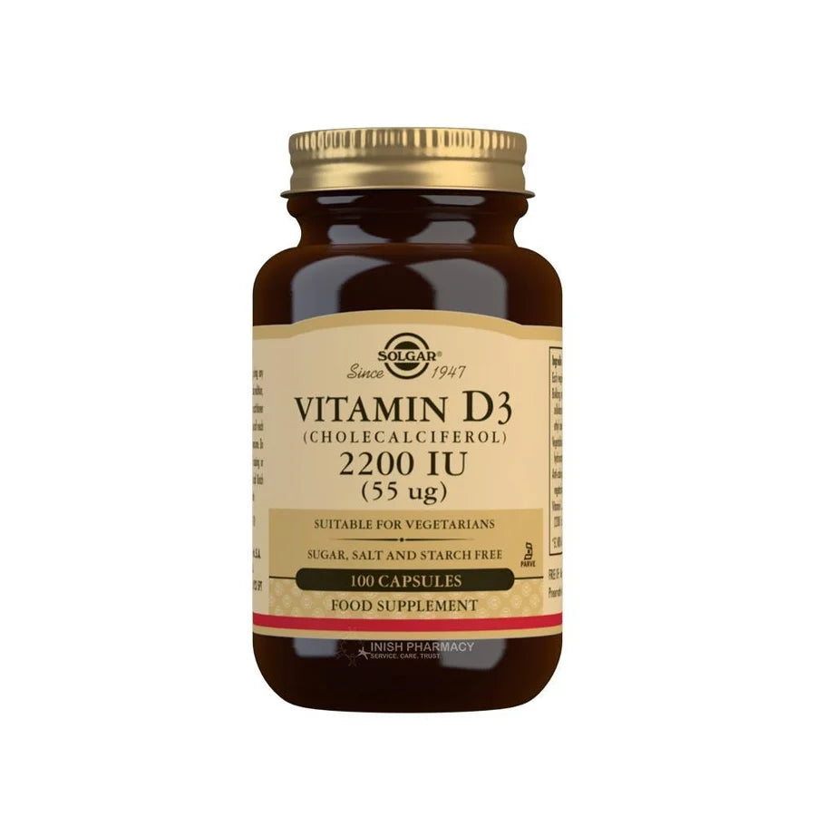 Solgar Vitamin D3 2200IU 100 Capsules