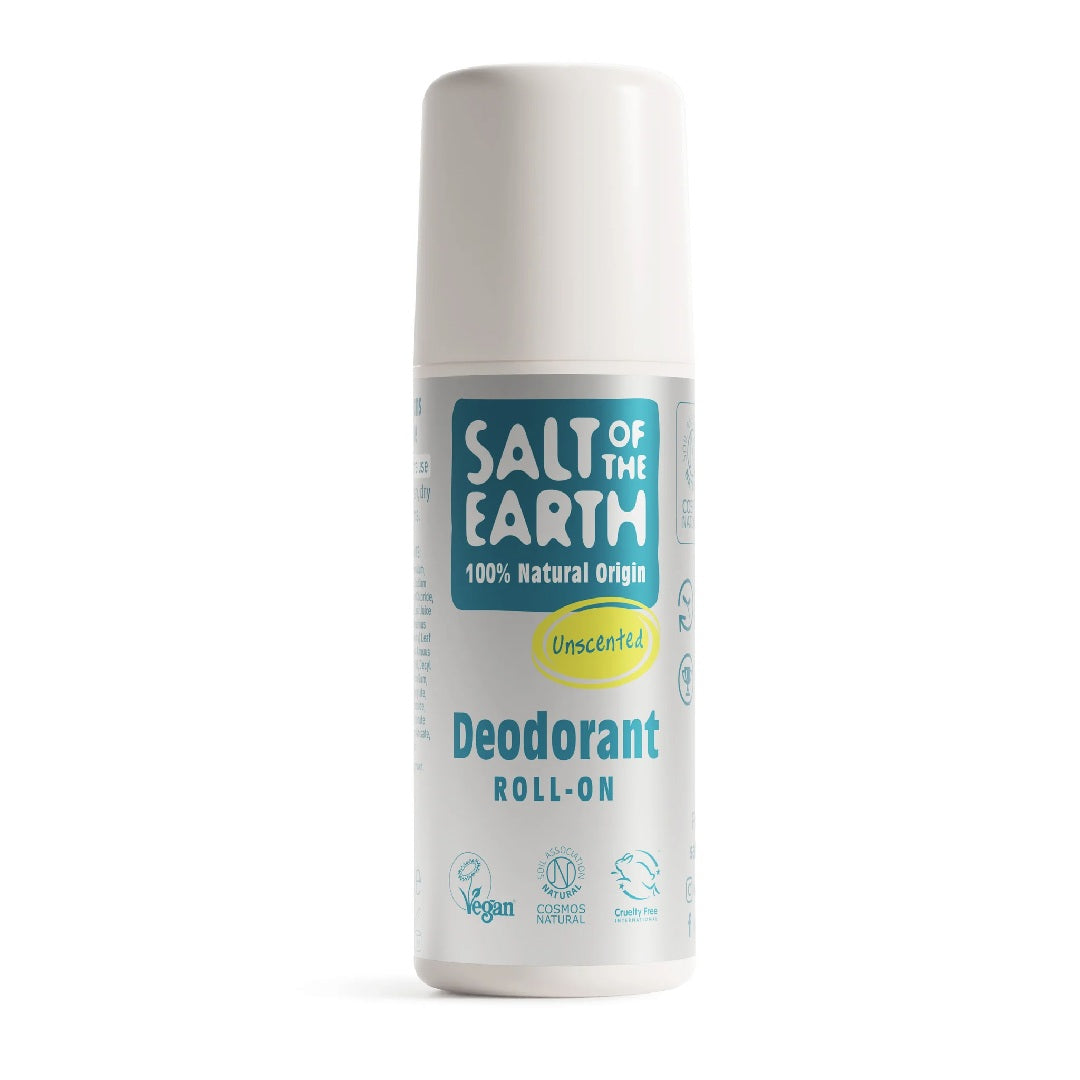 Salt Of The Earth Unscented Roll On Deodorant 75ml