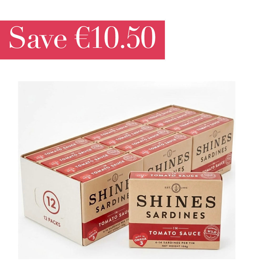 Shines Sardines in Tomato Sauce 118g Case of 12 | Save €10.50