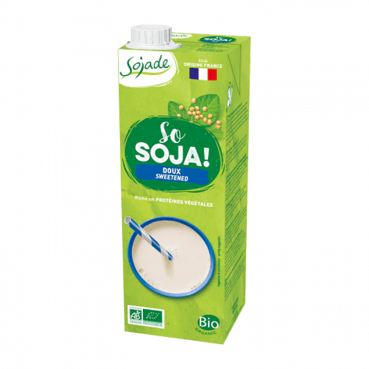 Sojade Soya Milk Sweetened With Apple Juice 1L