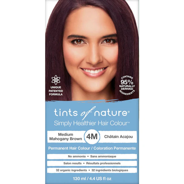 Tints of Nature 4M Medium Mahogany Brown Permanent Hair Dye