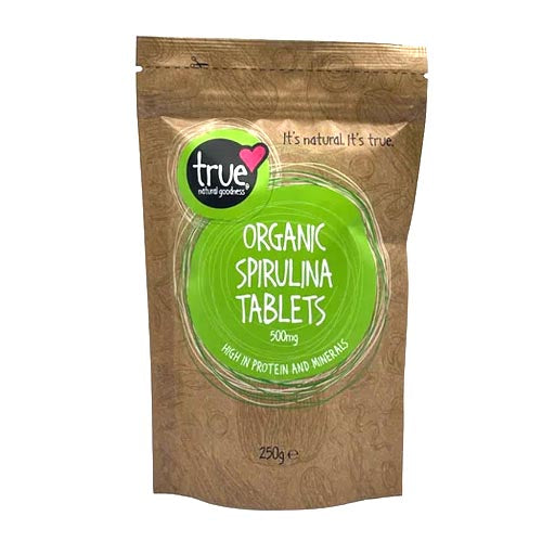 True Organic Spirulina 500mg Tablets