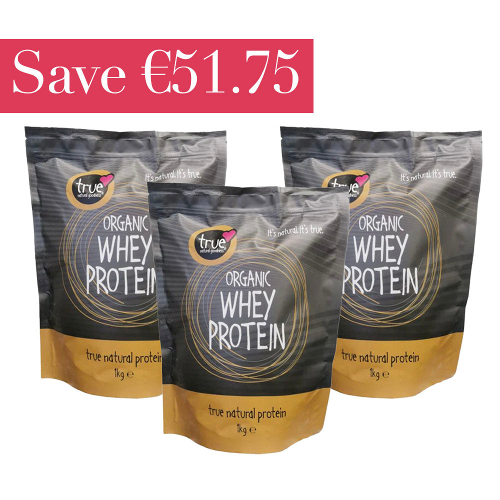 True Natural Goodness Whey Protein 1kg x3 Bags - Save €51.75