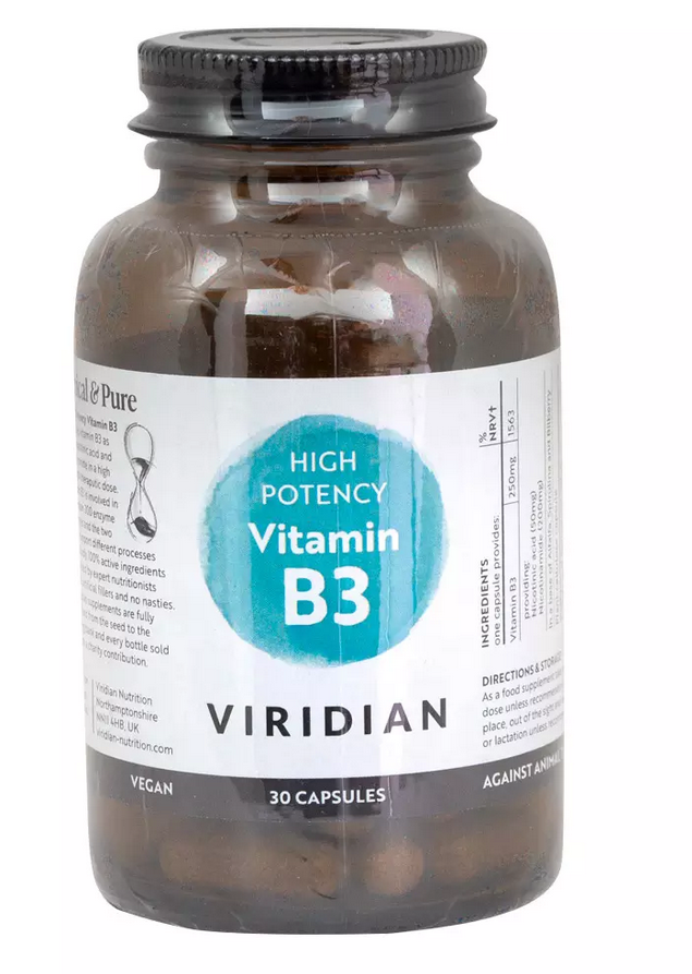 Viridian High Potency Vitamin B3 30 Capsules