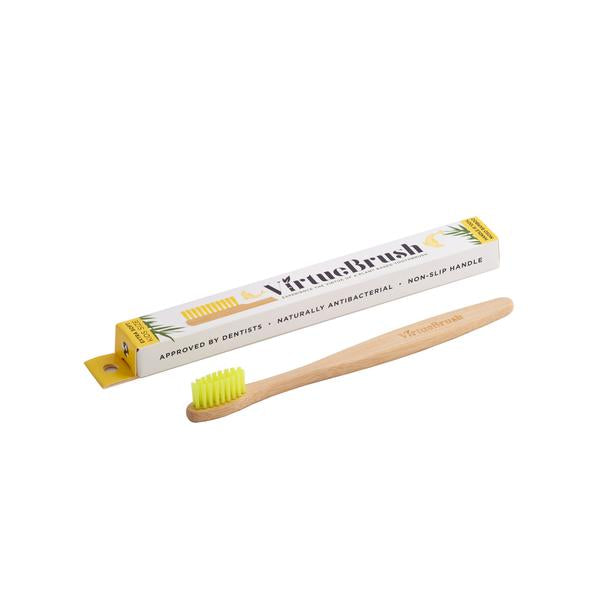 Virtue Brush Kids Bamboo Toothbrush Yellow