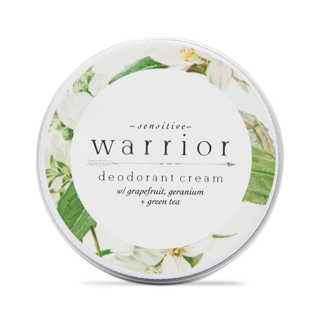 Warrior Sensitive Deodorant Grapefruit, Geranium & Green Tea 70g