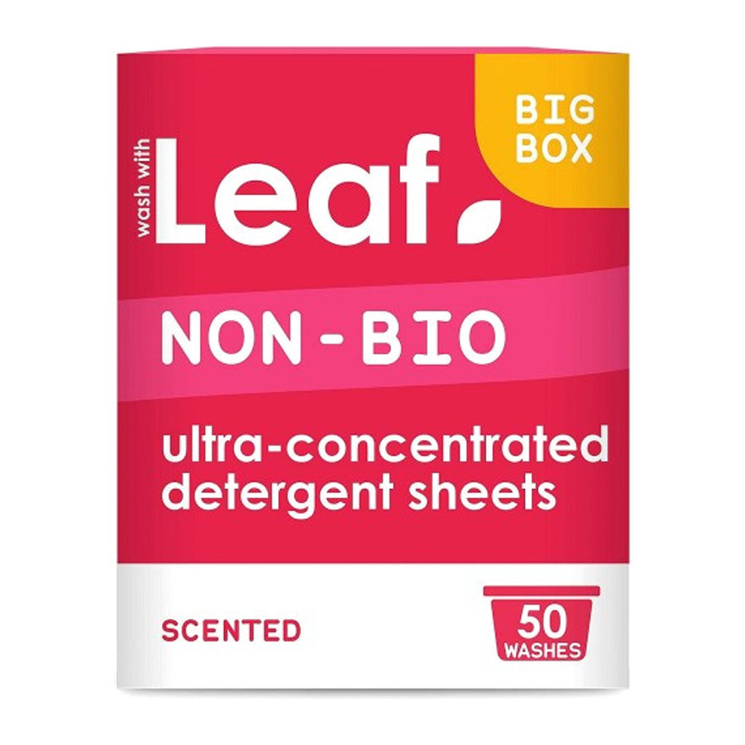 Wash With Leaf Non-Bio Laundry Detergent Sheets 50 Washes