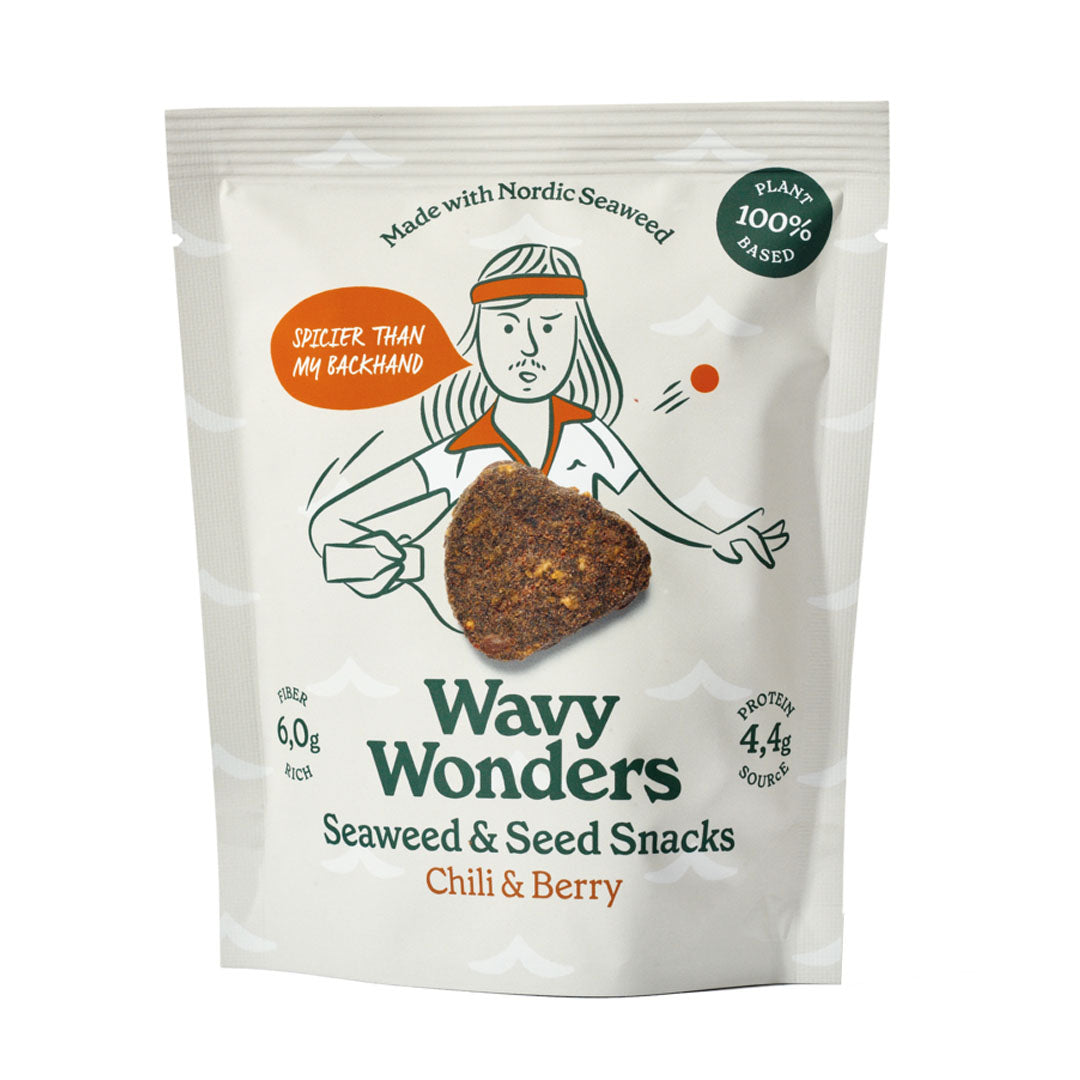 Wavy Wonders Seaweed & Seed Snack Chilli Berry 30g