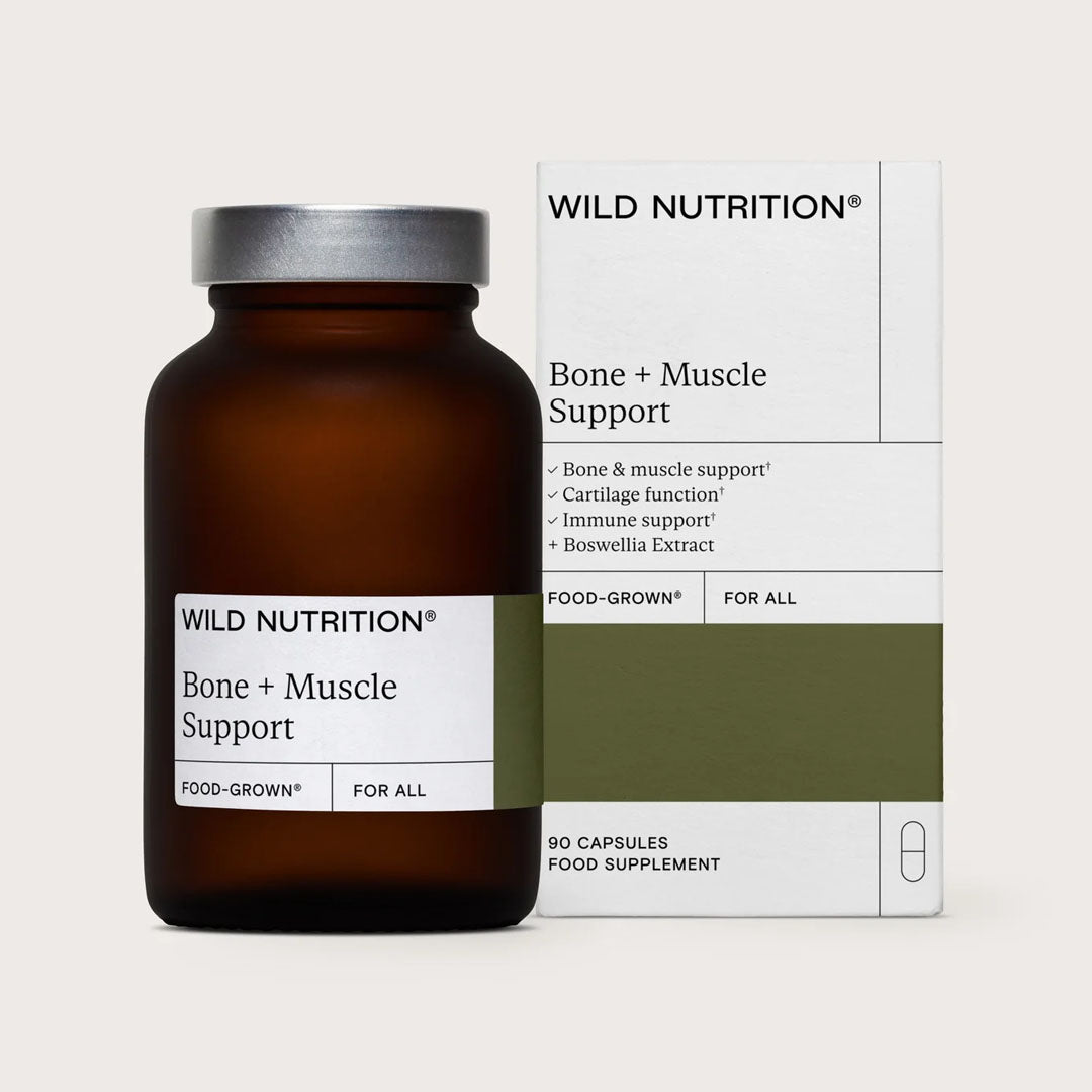 Wild Nutrition Food-Grown® Bone + Muscle Support 90 Capsules