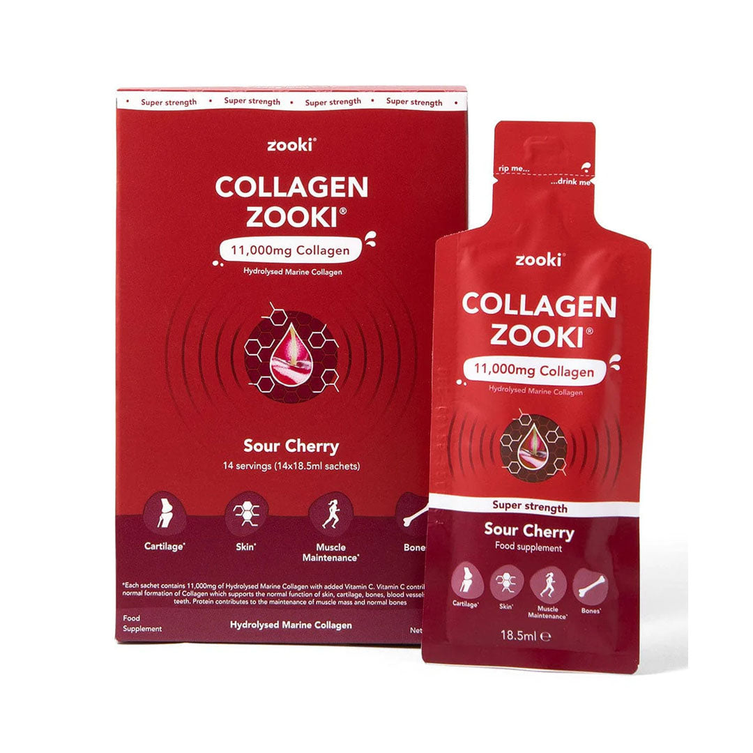 Zooki Super Strength Collagen Sour Cherry 14 Sachets