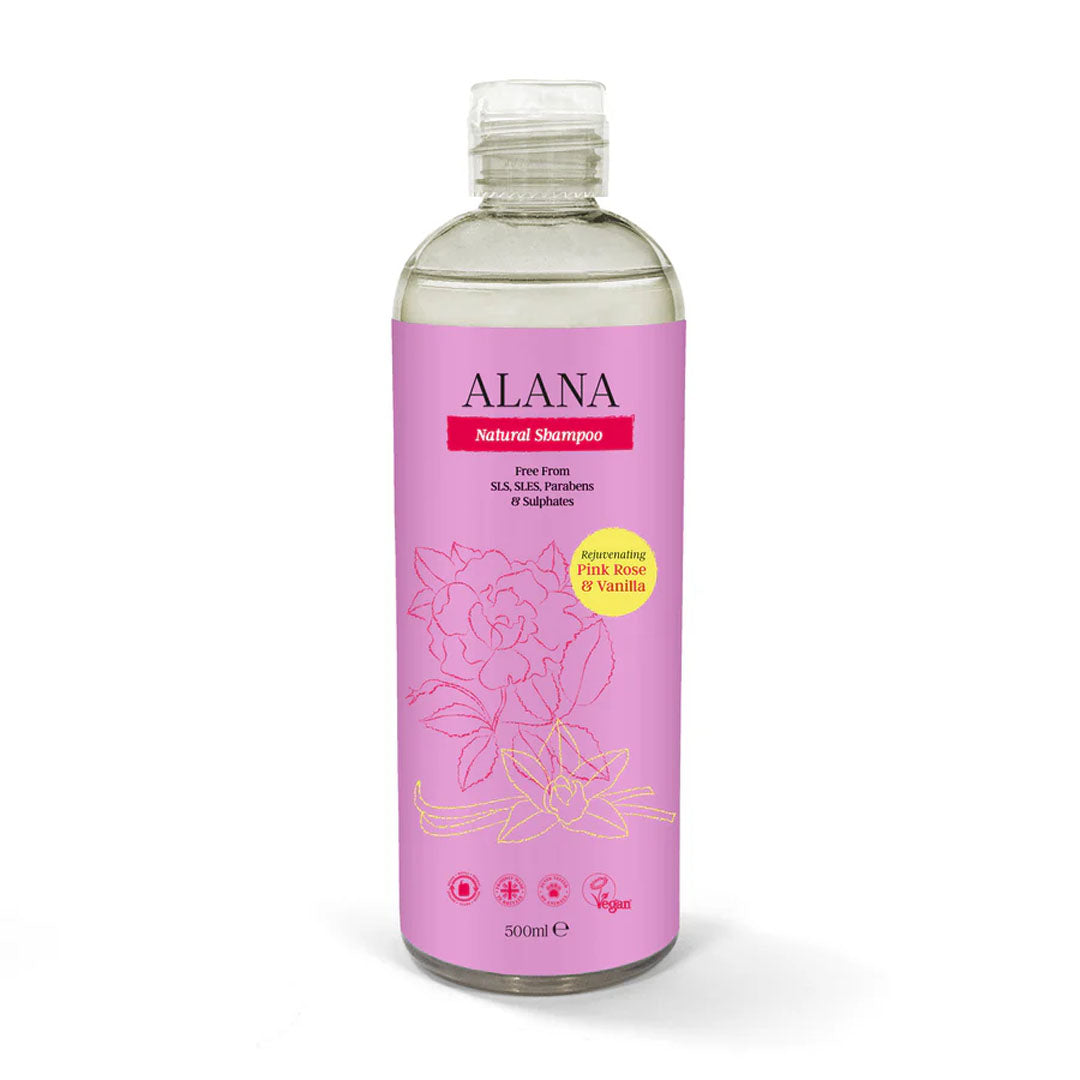 Alana Pink Rose & Vanilla Natural Shampoo 500ml