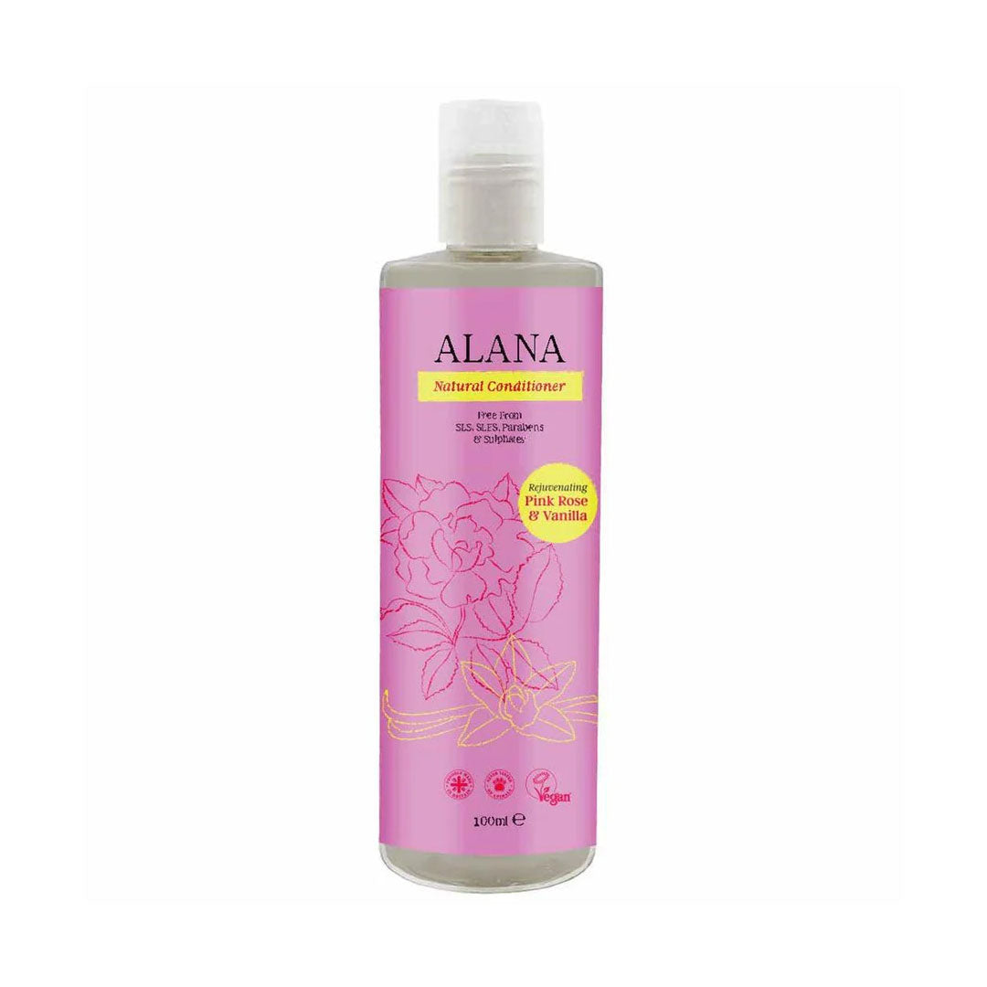 Alana Pink Rose & Vanilla Travel Natural Conditioner 100ml