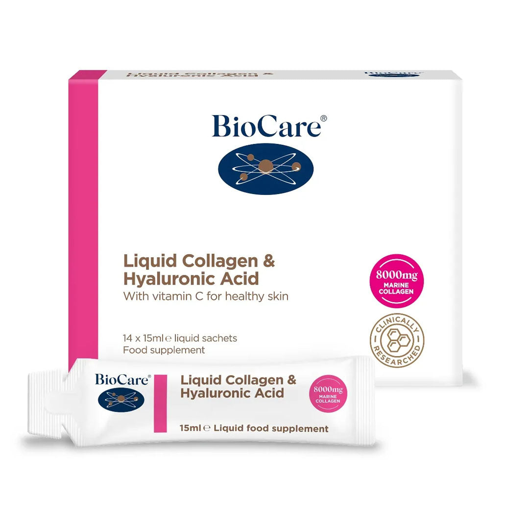Biocare Liquid Collagen & Hyaluronic Acid 14 Sachets