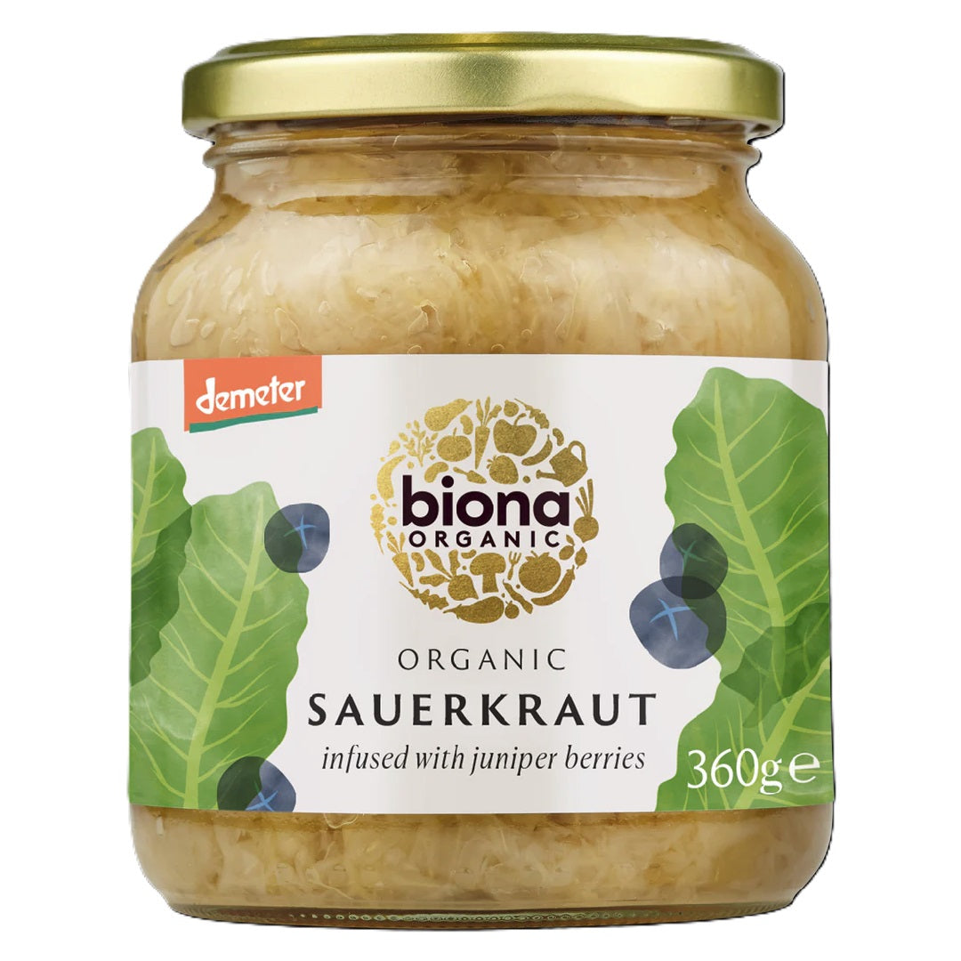 Biona Organic Sauerkraut with Juniper Berries 360g