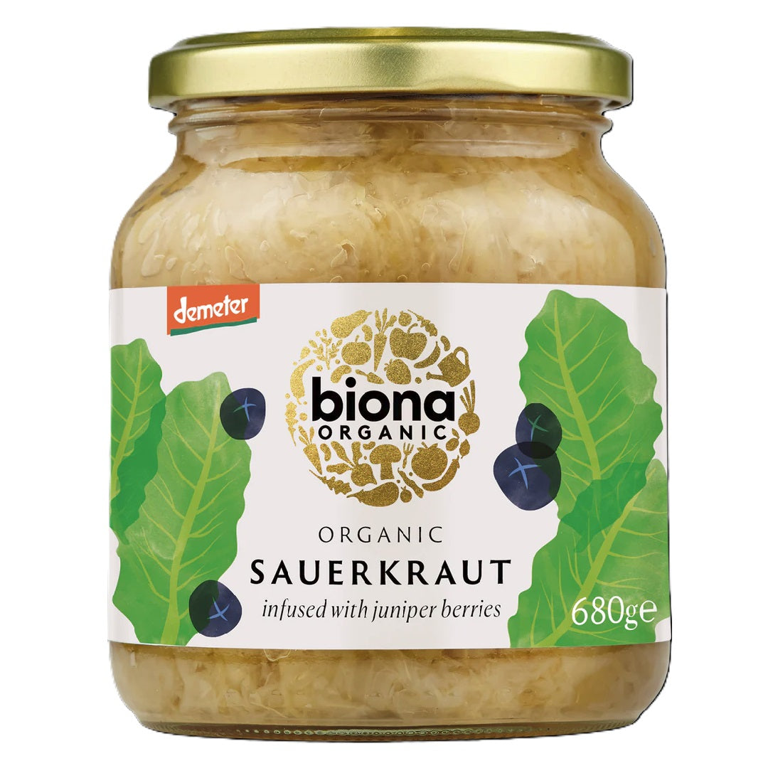 Biona Organic Sauerkraut with Juniper Berries 680g