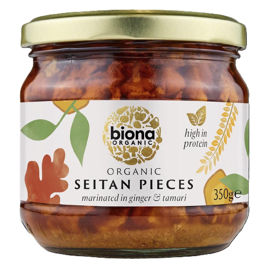 Biona Organic Seitan Pieces in Ginger & Tamari 350g