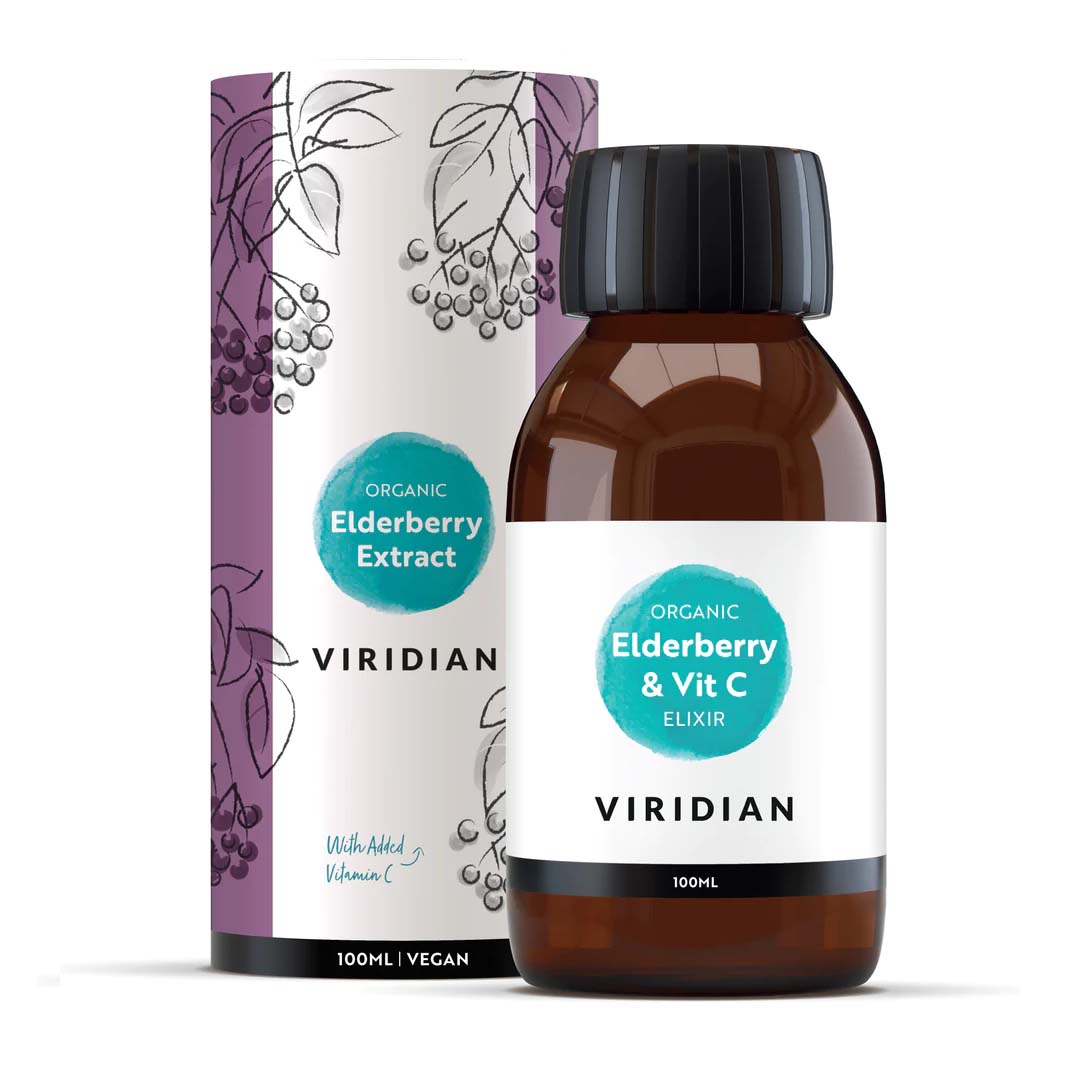 Viridian Organic Elderberry Extract + Vitamin C 100ml