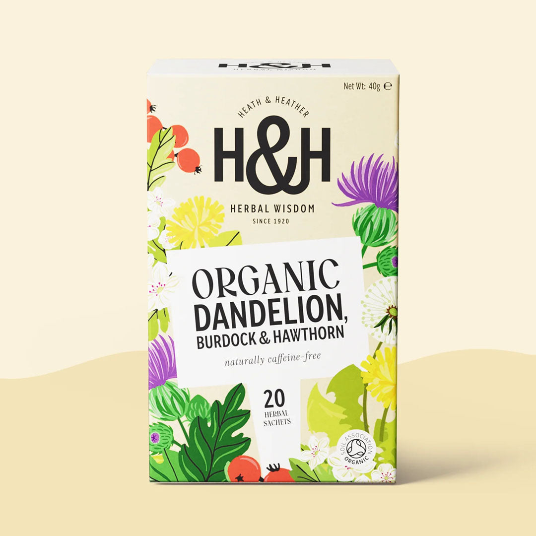 Heath & Heather Dandelion, Burdock & Hawthorn Tea 20 Bags
