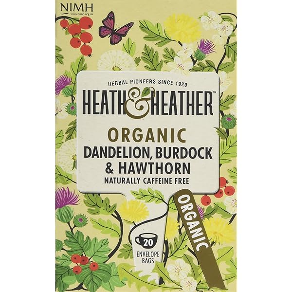 Heath & Heather Dandelion, Burdock & Hawthorn Tea 20 Bags