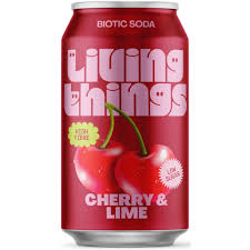 Living Things Cherry & Lime Prebiotic Soda 330ml